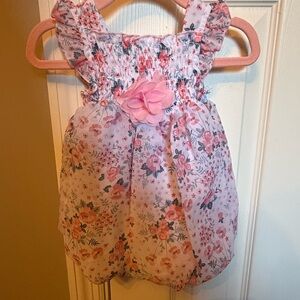 Bon Bebe Pink Floral Baby Bubble